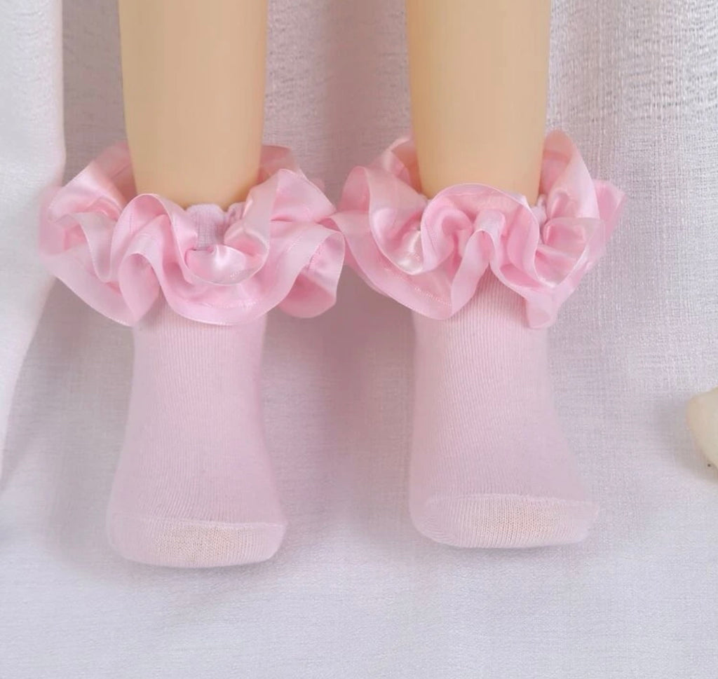 Pink Laced Socks