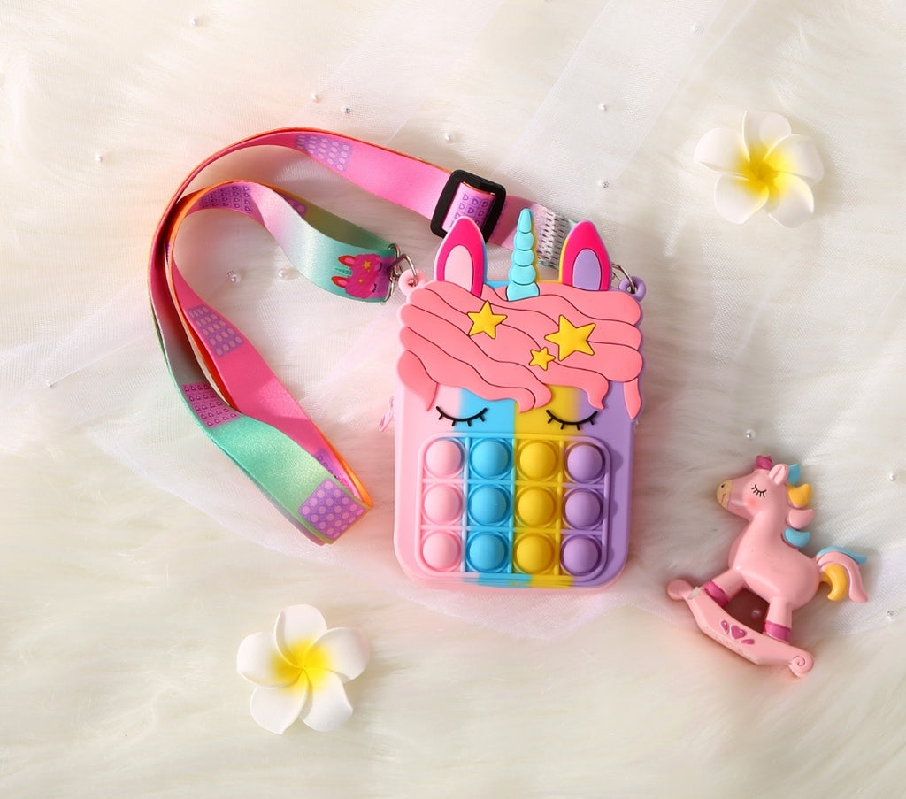 Unicorn Square Pop It Purse