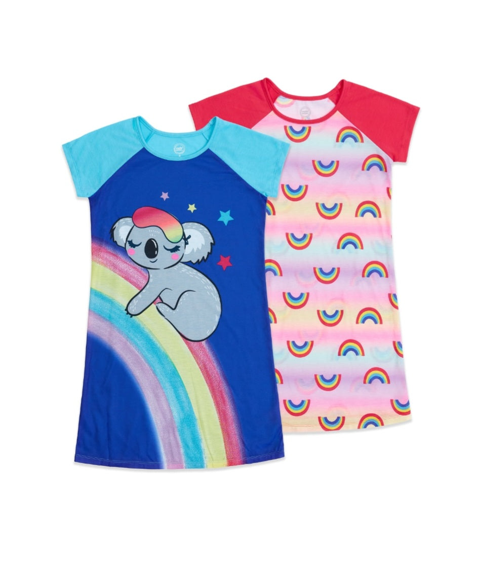 Wonder Nation 2pc Sleep Set Rainbow