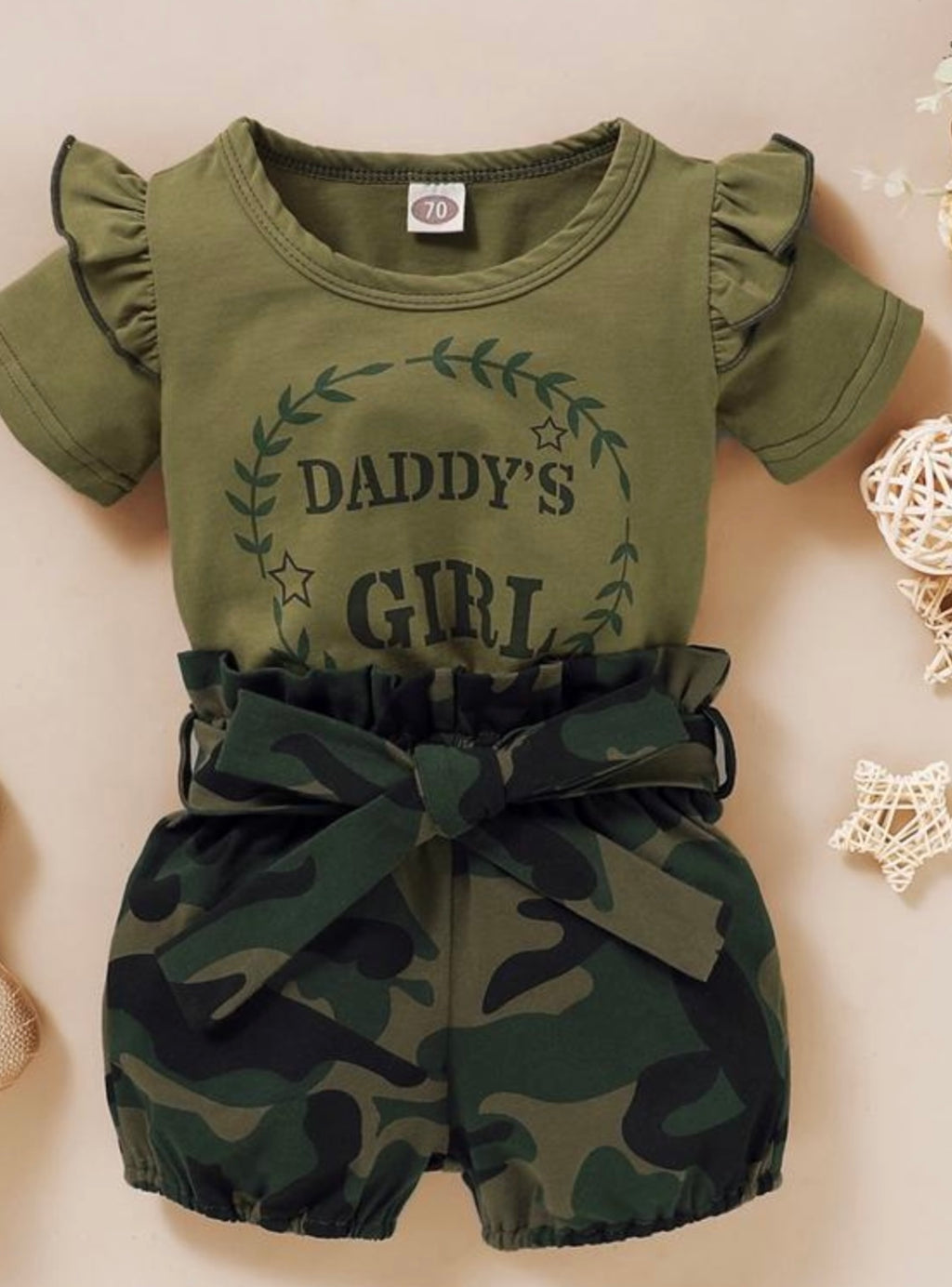 Daddy’s Girl 2pc Army Set