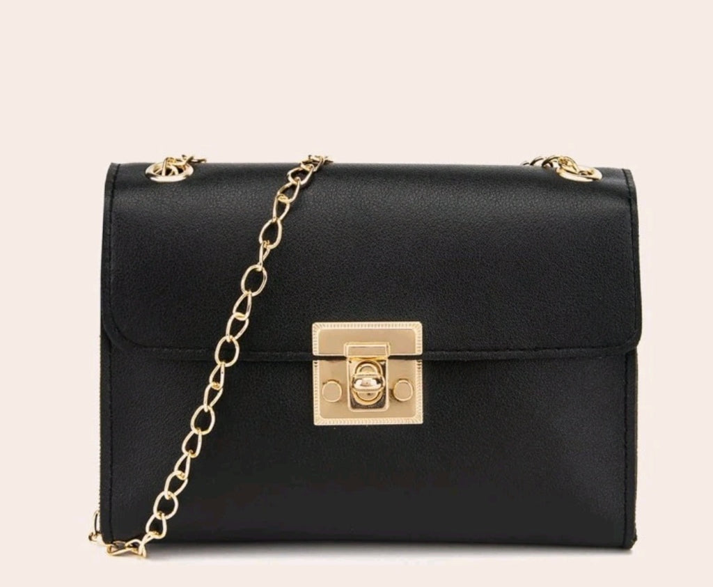 Black Chain Crossbody Bag