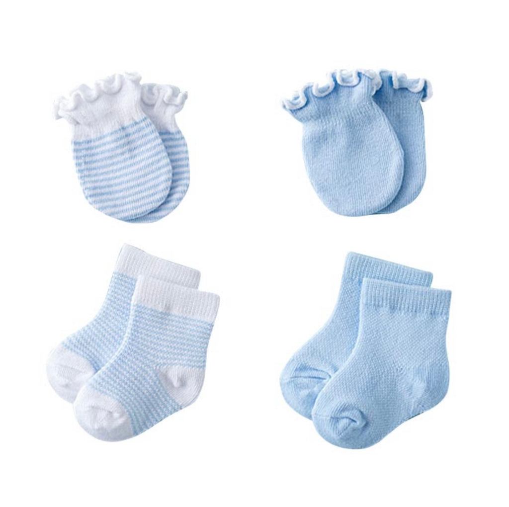 4pk Sweet Simple Baby Socks & Gloves
