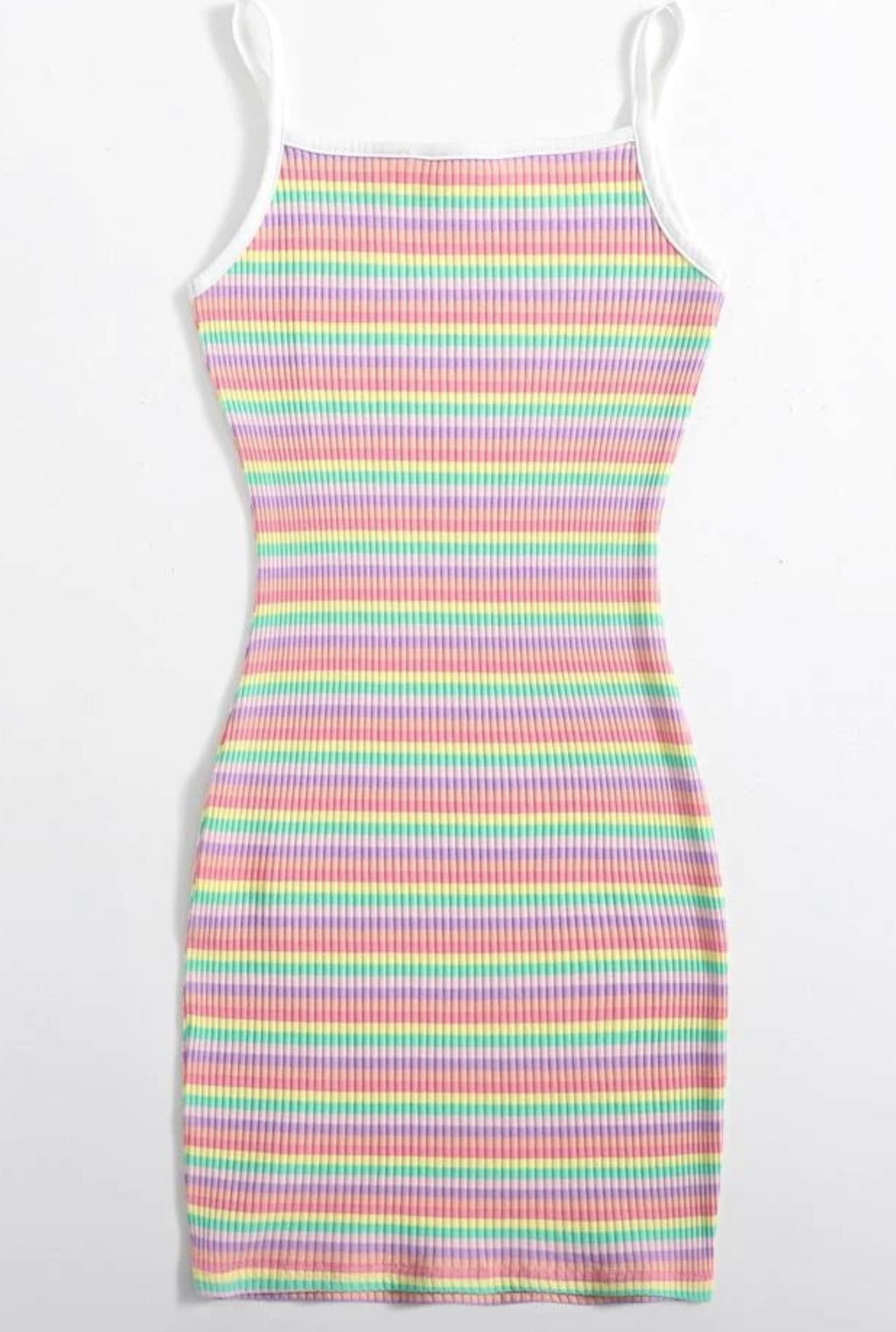 Rainbow Striped Dress