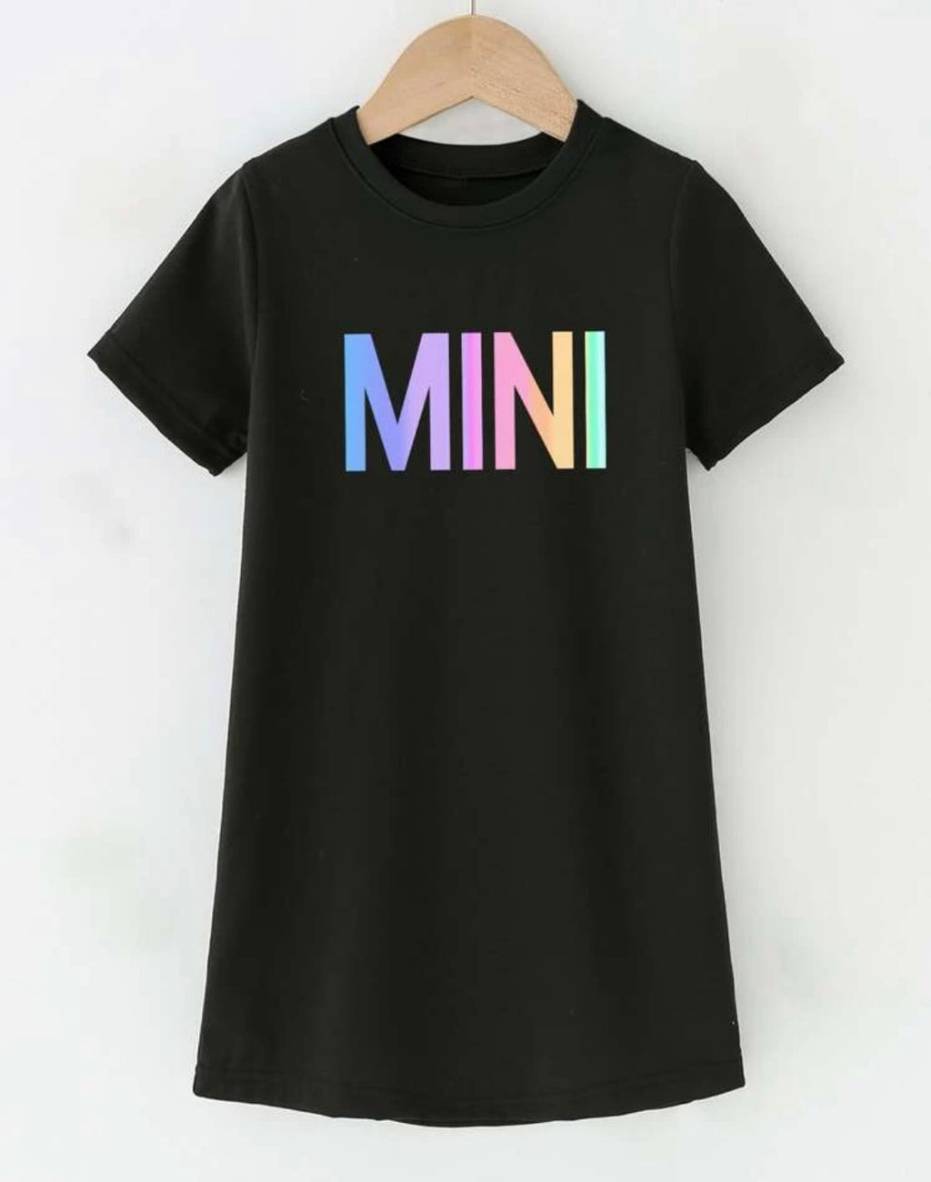 Girls Letter Graphic Tee Dress